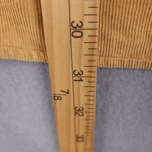 Criquet Corduroy Snap Front Shirt Mens Large Mustard Yellow Western Long Sleeve - Picture 12 of 13